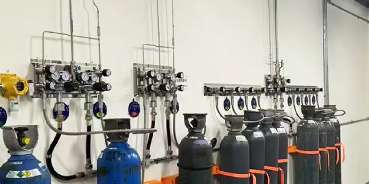 Laboratory gas system assemblies and high-purity delivery equipment