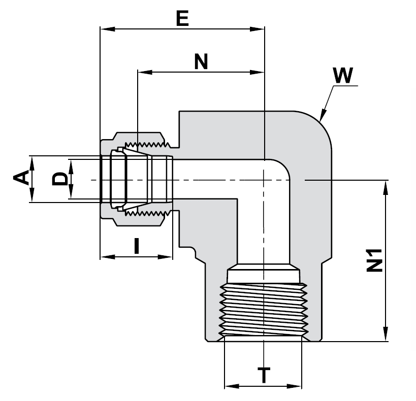 770L Female Elbow technical image 1