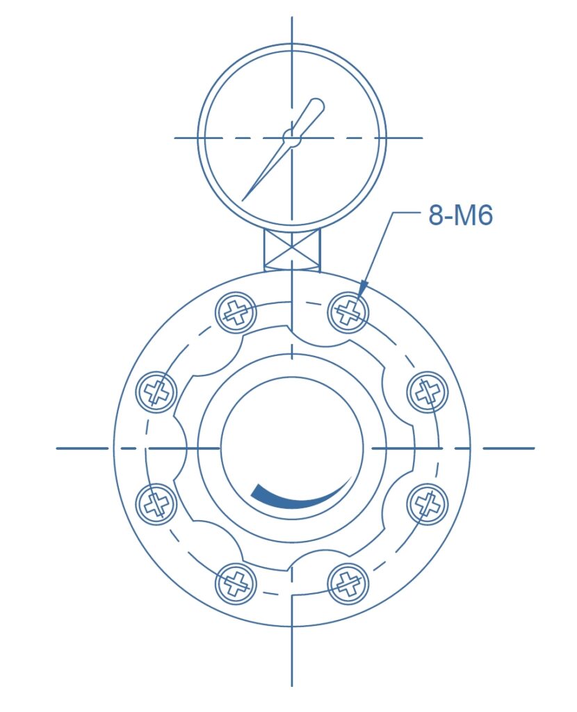JSR-4L Low-Pressure High-Flow Line Regulator technical image 2
